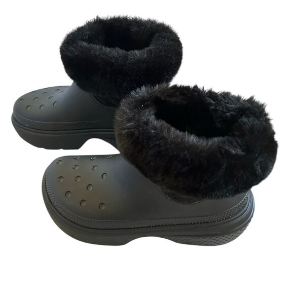 Crocs Stomp Lined Boots Unisex Adults, Black, Size M9 / W11, NWOT - Picture 4 of 11